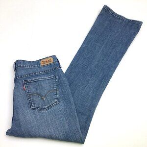 Levi's 515 Women's Bootcut Jeans Mid Rise Light Wash size 8 length 31"